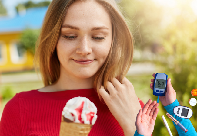 Can we eat ice cream in diabetes